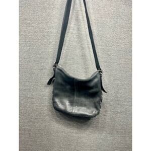 COACH Vintage Purse - Black, Hobo, D3S 9350, Satchel, Shoulder Bag, Leather, Zip